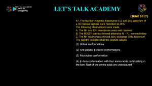 CSIR NET Life Science Previous Year Questions and Solutions Spectroscopy