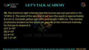 IIT JAM Biotechnology Previous Year Question paper Topic Physics