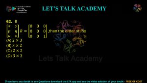 IIT JAM Biotechnology Previous Year Question paper Topic Mathematics