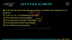 IIT JAM Biotechnology Previous Year Question paper Topic Mathematics