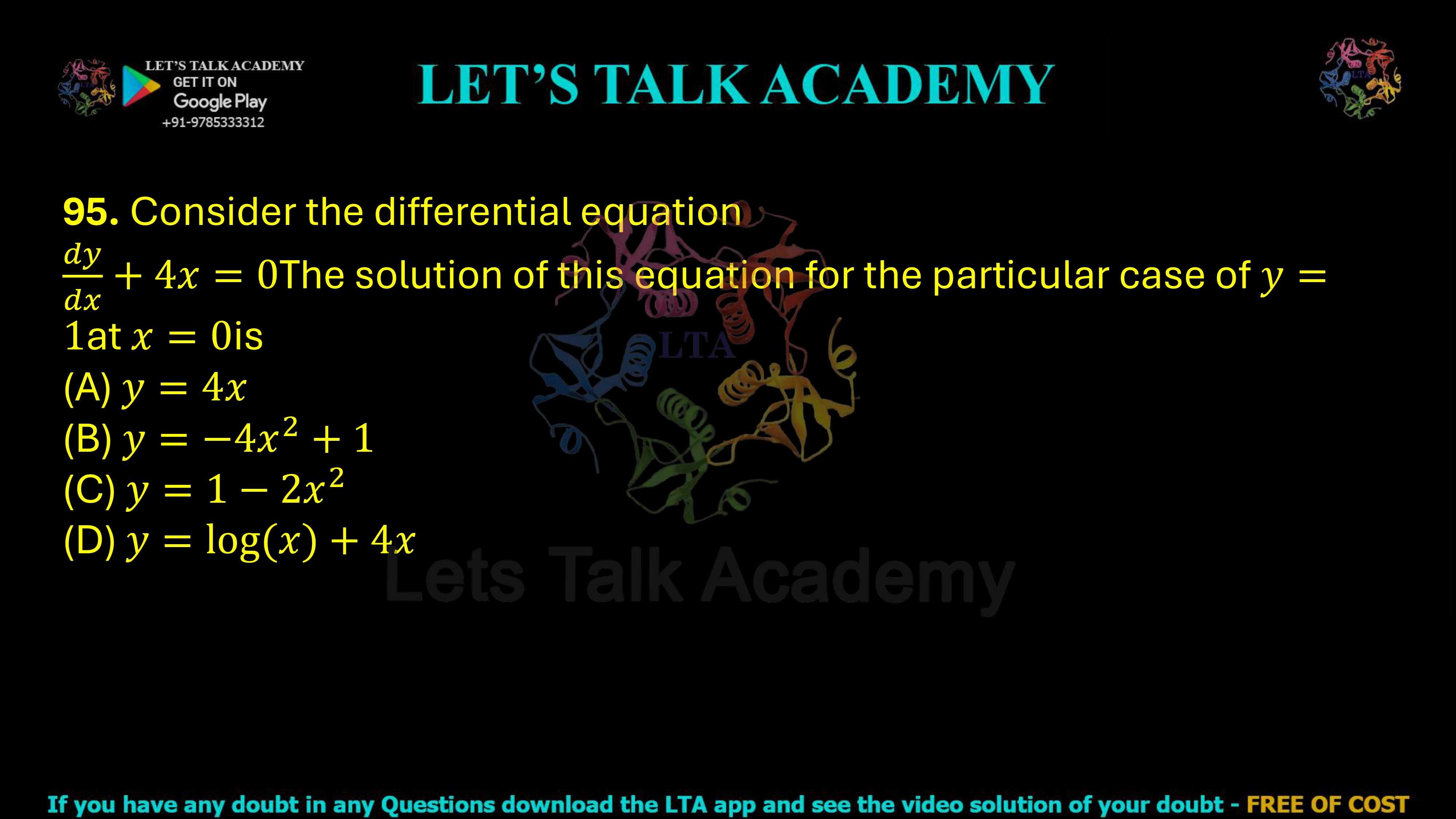90. A circle is given by the equation 2x² + 2y² + 8x − 20y + 10 = 0. The area of a square whose side equals the radius of the circle is ______.