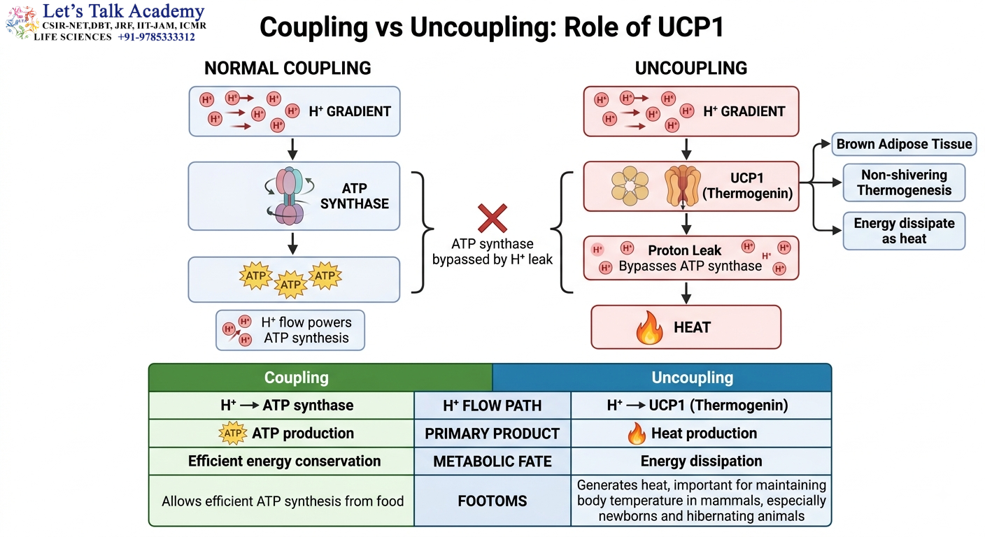 Coupling vs Uncoupling — UCP1
