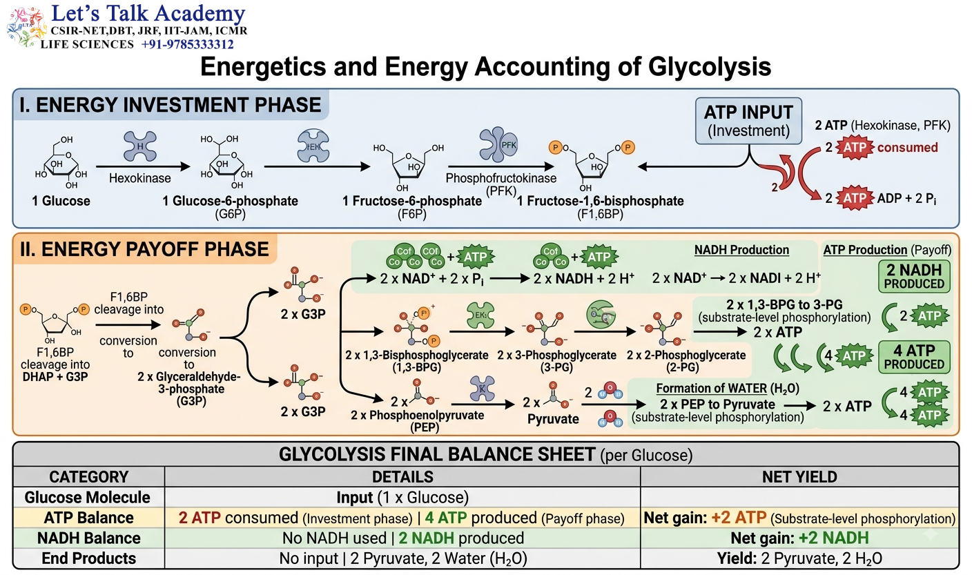 Energetics of Glycolysis