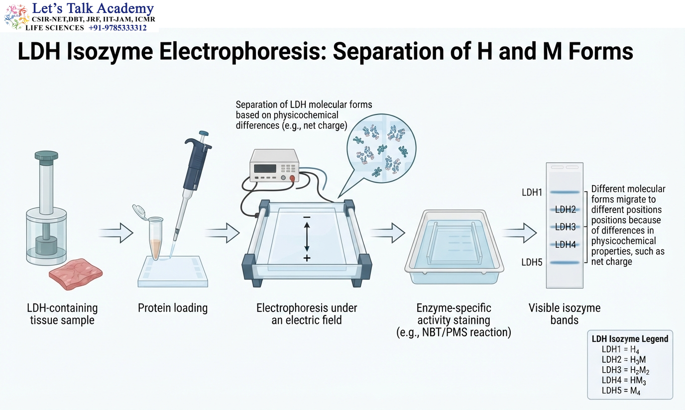 LDH Isozyme Electrophoresis: Separation of H and M Forms