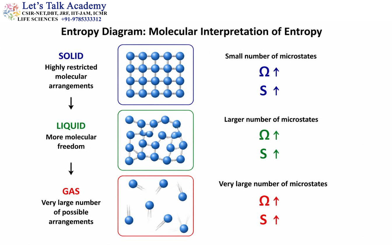 Molecular Interpretation of Entropy