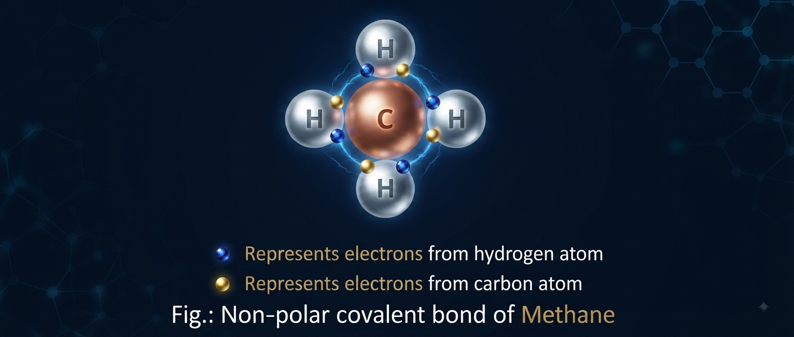 Non-polar covalent bond of Methane