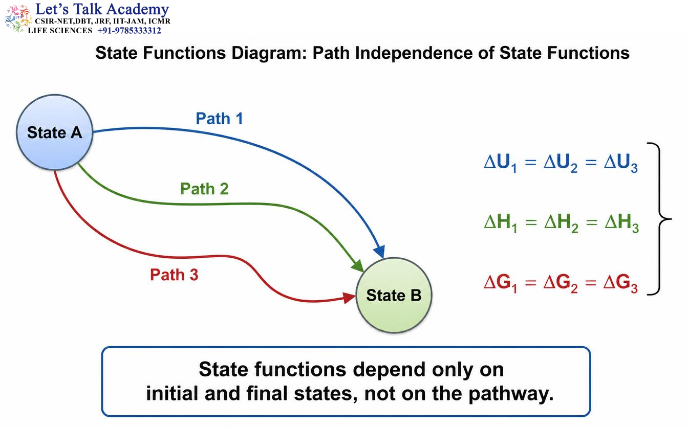 Path Independence of State Functions