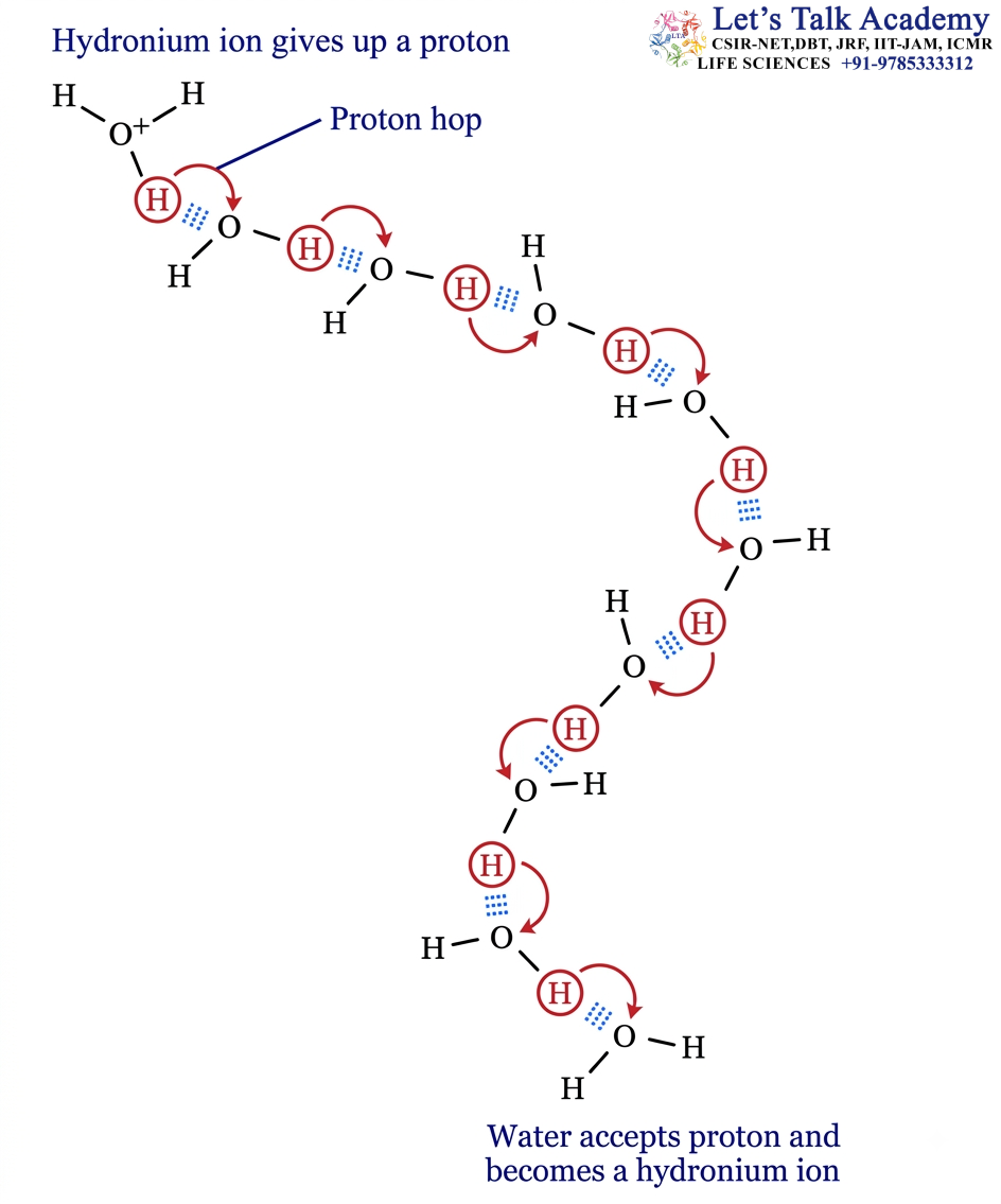 Proton hopping
