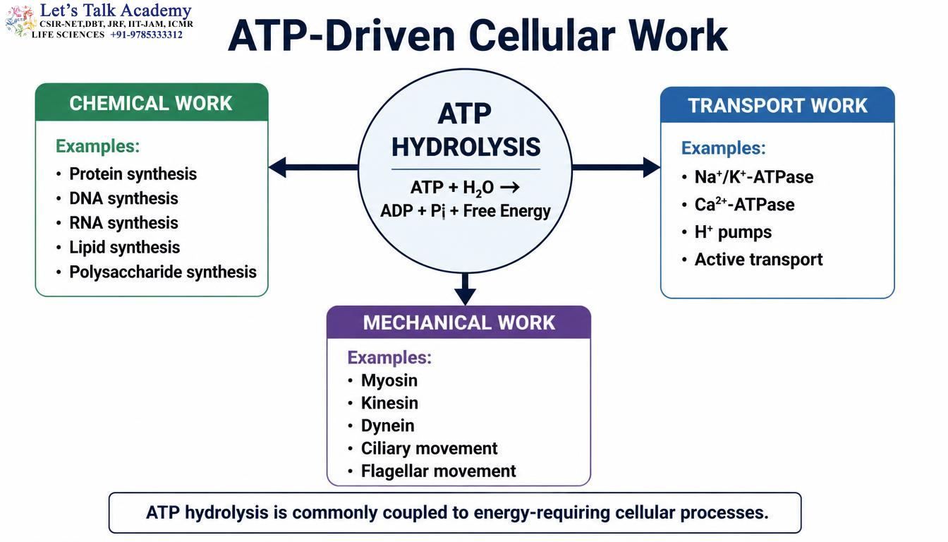 Three Types of Cellular Work Diagram