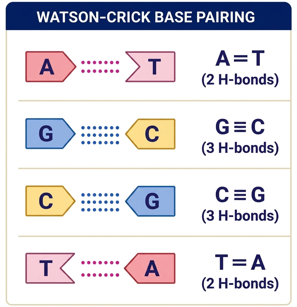 Watson crick base pairing