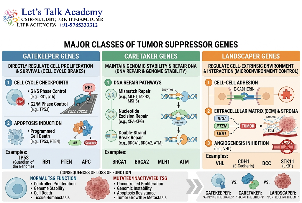 Major Classes of Tumor Suppressor Genes