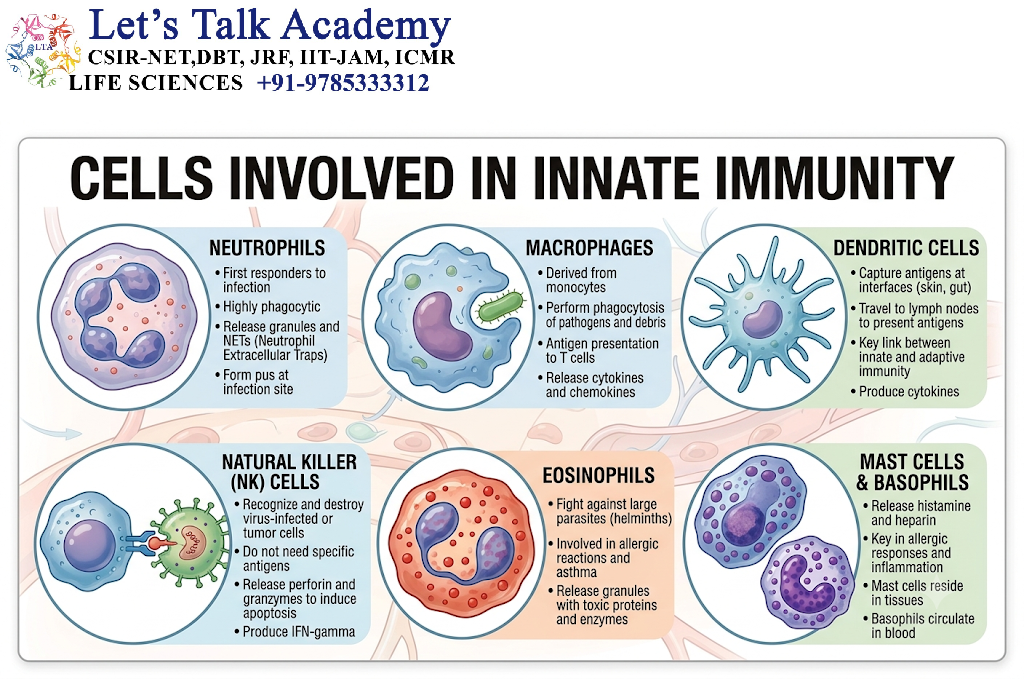 Cells Involved in Innate Immunity