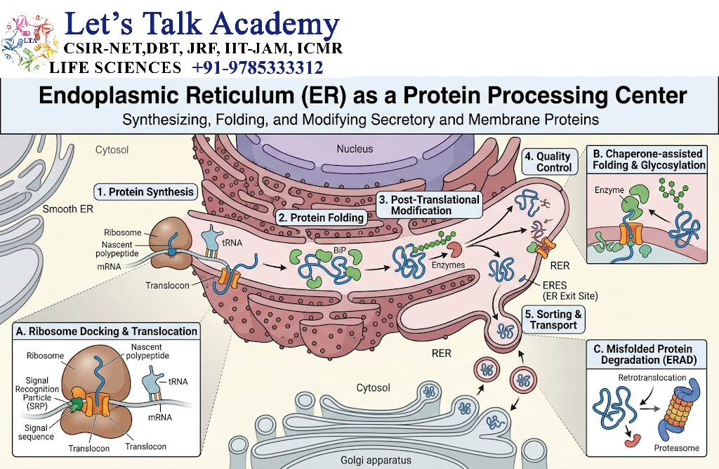 Endoplasmic Reticulum as a Protein Processing Center