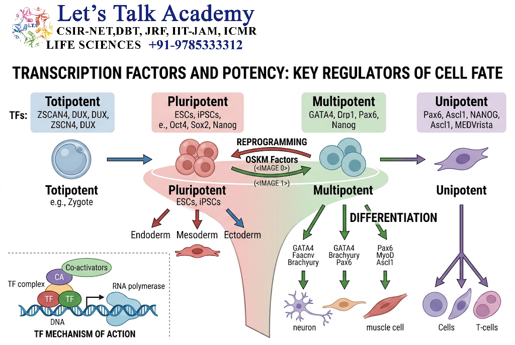 Transcription Factors and Potency