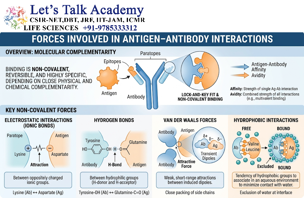 Forces Involved in Antigen–Antibody Interactions