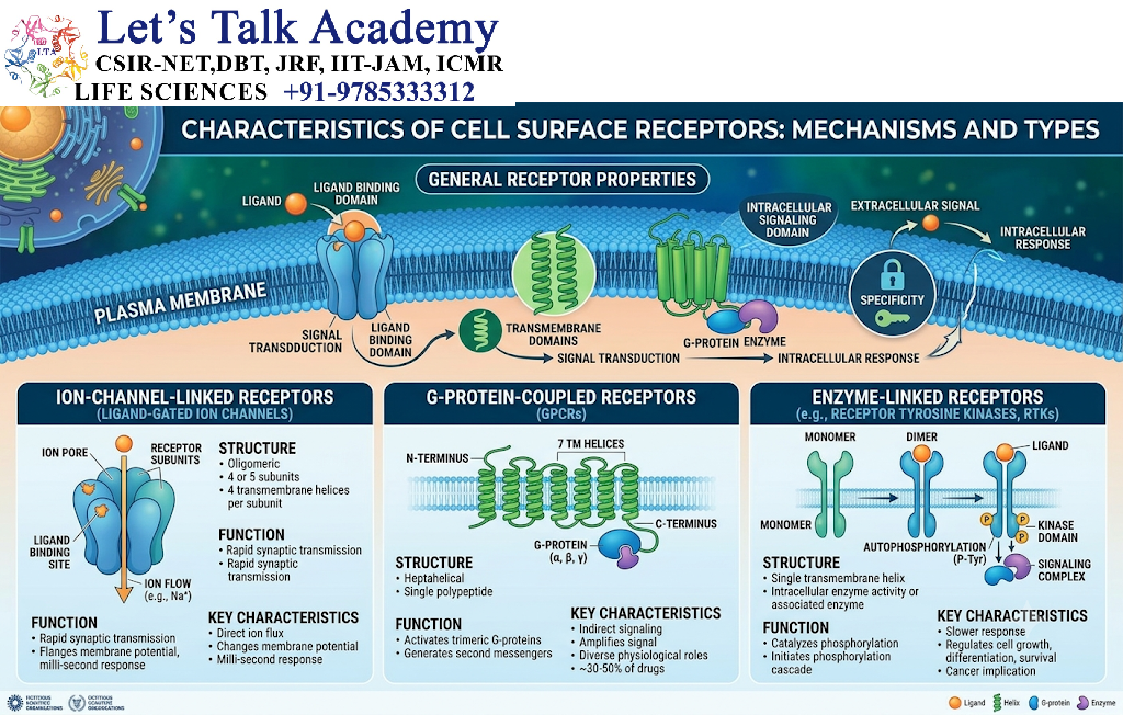 Characteristics of Cell Surface Receptors