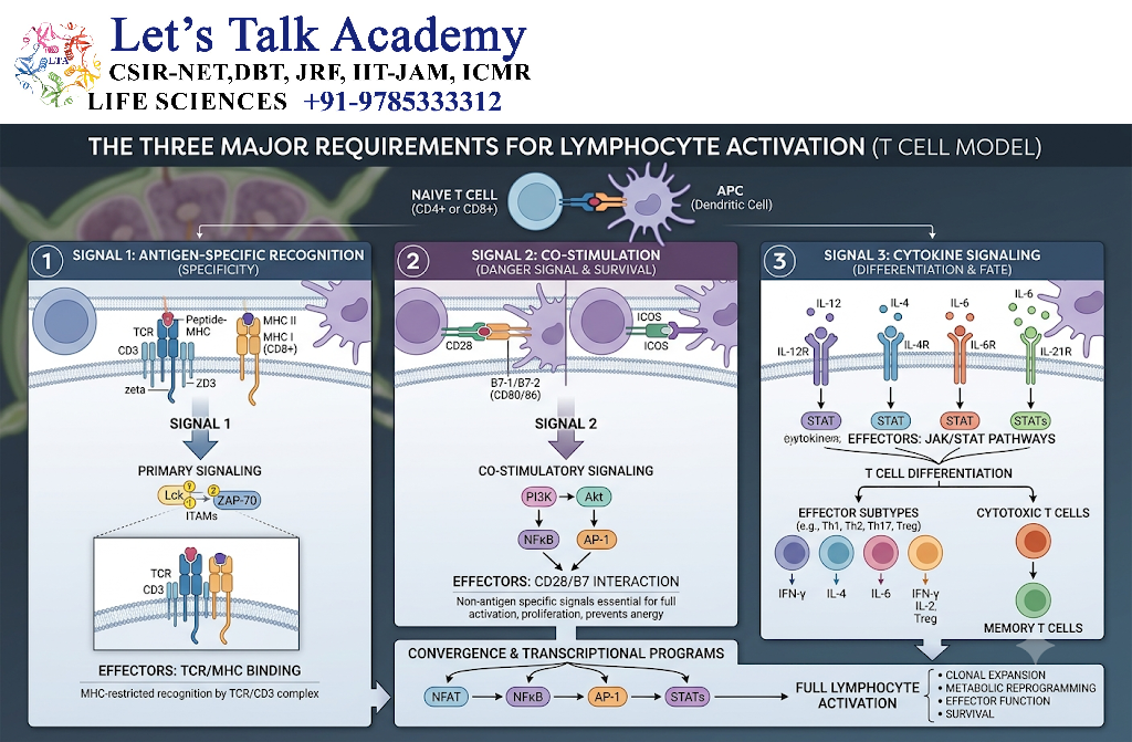Major Requirements for Lymphocyte Activation