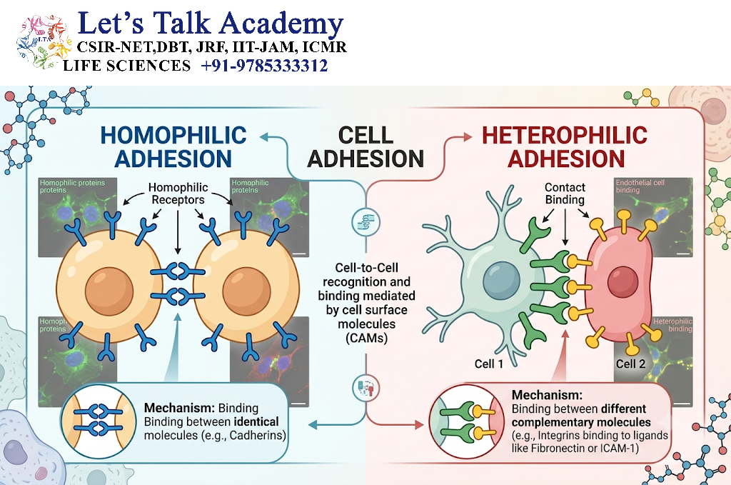 Homophilic and Heterophilic Adhesion