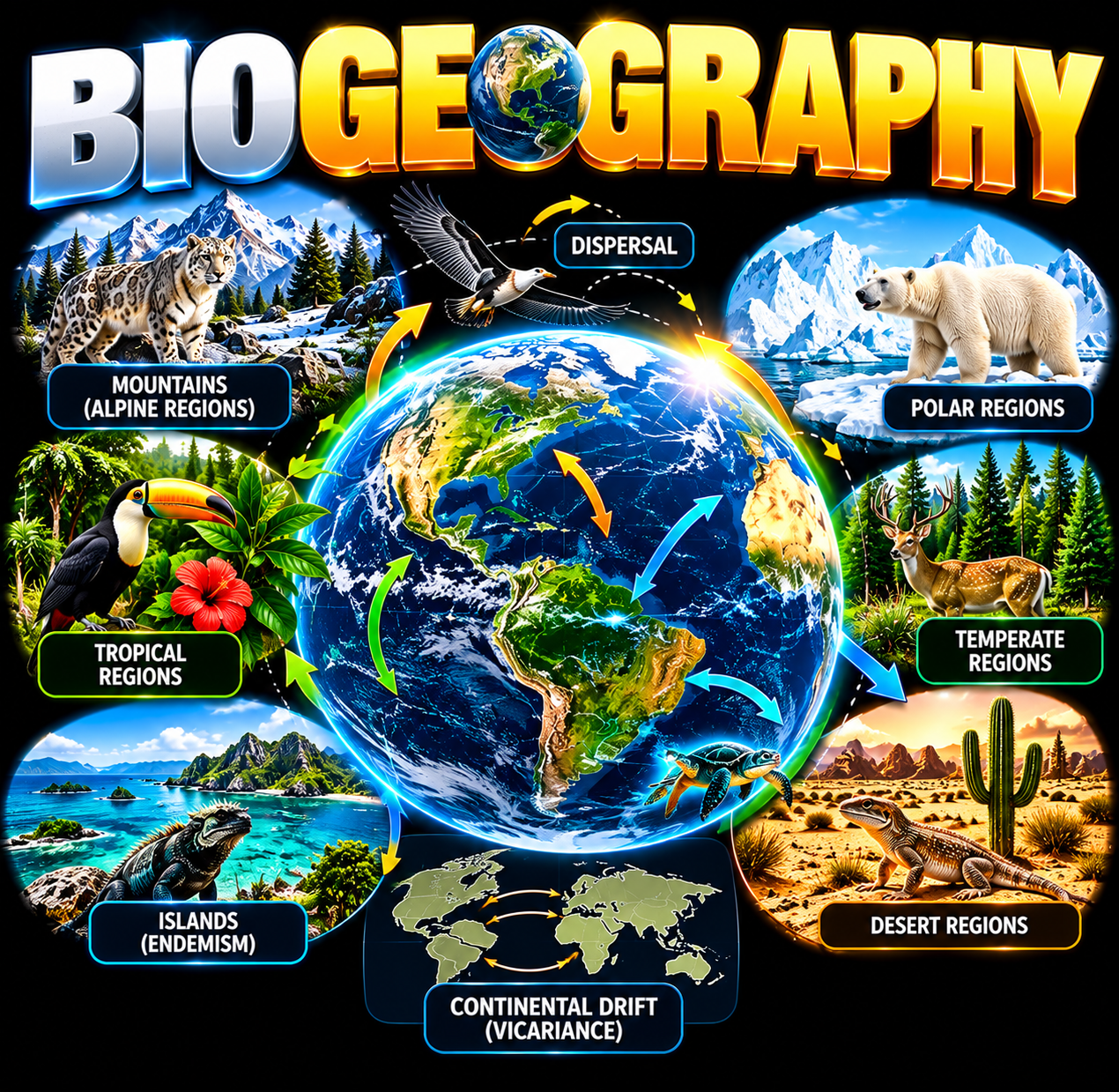 Biogeography_ Wildlife Across Worlds MCQ CSIR NEt Life Science Coaching and test series and Previous year question