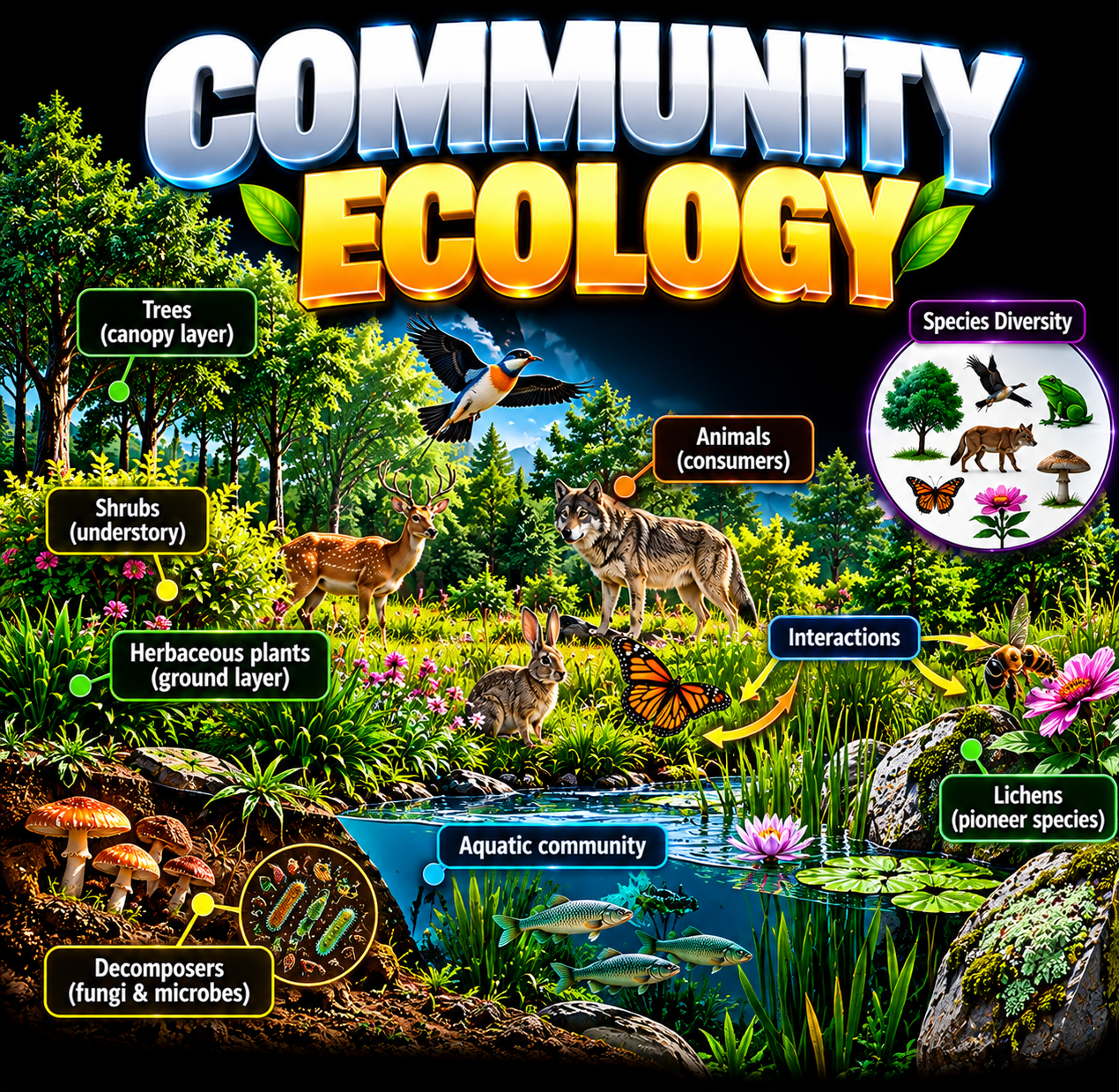 Community Ecology EcosystemMCQ and Previous year question and CSIR NET Life Science coaching testseries Community Ecology Ecosystem